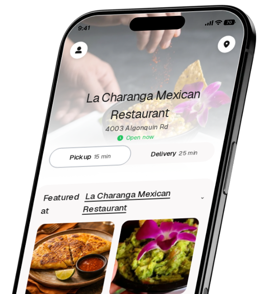 La Charanga Mexican Restaurant app preview