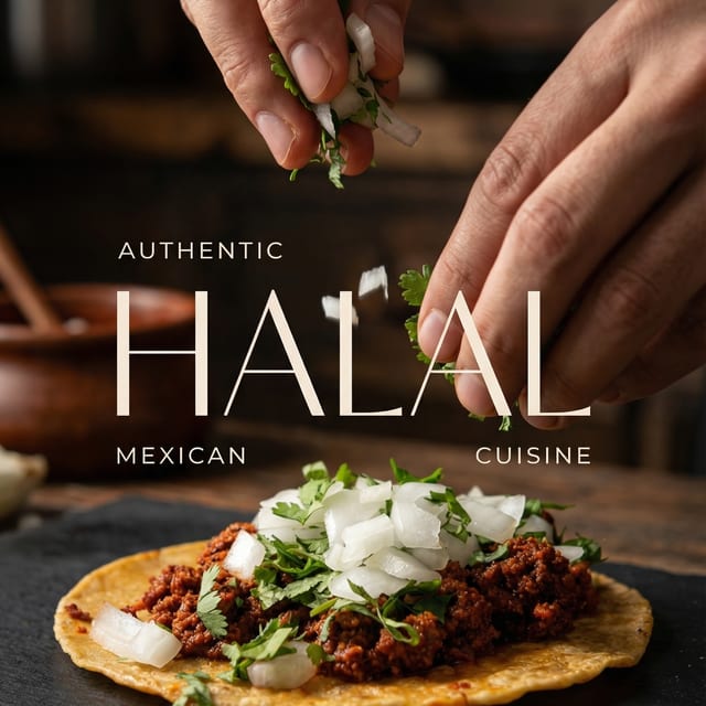 Ground beef taco (halal).